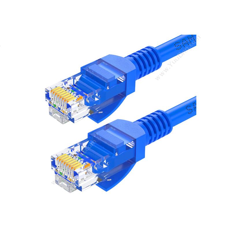 山泽 SamZhe BLU-6300 六类非屏蔽网络跳线CAT6网线（蓝） 30米 六类网络跳线