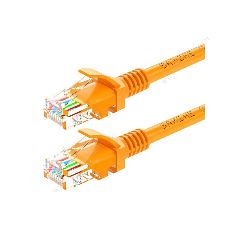 山泽 SamZhe YL-5005 超五类UTP网络跳线CAT5e网线（黄） 0.5M 超五类网络跳线