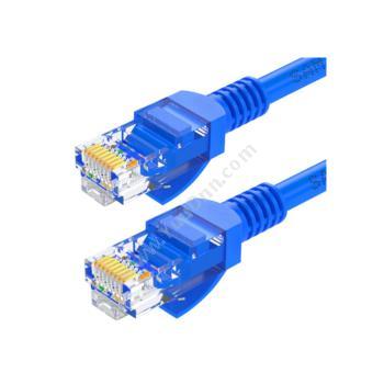 山泽 SamZhe BLU-6050 六类非屏蔽网络跳线CAT6网线（蓝） 5米 六类网络跳线