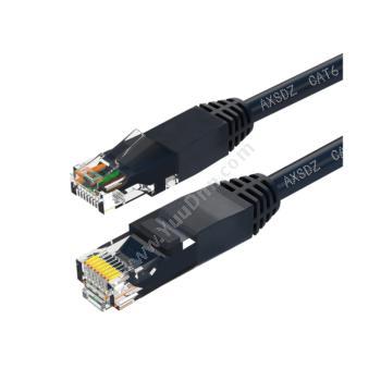 安讯仕 AXS六类非屏蔽UTP网络跳线圆线 30米 （黑）六类网络跳线