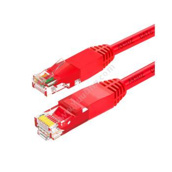 安讯仕 AXS 六类非屏蔽UTP网络跳线圆线 25米（红） 六类网络跳线