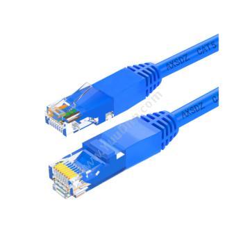 安讯仕 AXS 超五类非屏蔽UTP网络跳线圆线 0.5M（蓝） 超五类网络跳线