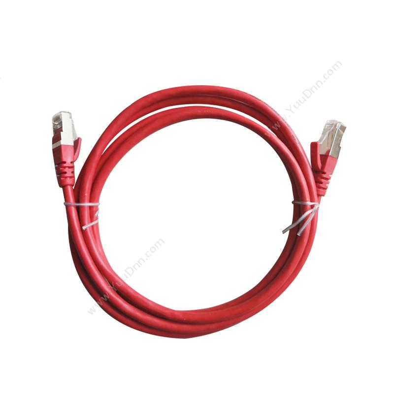三色三鼎 SSSD 六类非屏蔽UTP网络跳线 1米（红） 六类网线