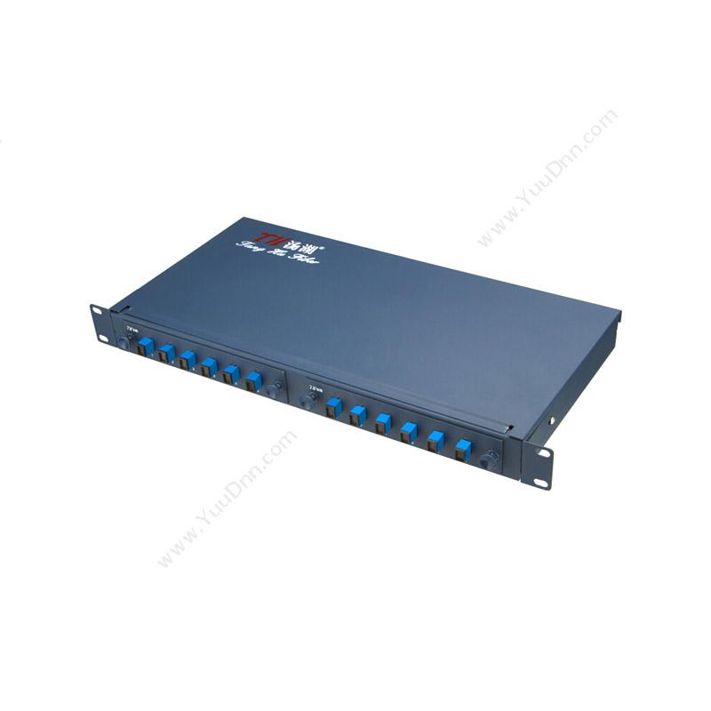 汤湖 TH-12SC+ 电信级 12口SC加厚光纤网线终端盒 满配（蓝） 光纤终端盒