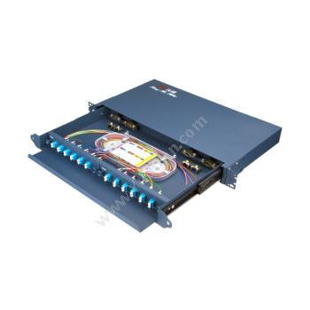 汤湖 TH-24LC1+ 电信级 24口LC加厚抽拉式光纤终端盒 单模配满（蓝） 光纤终端盒