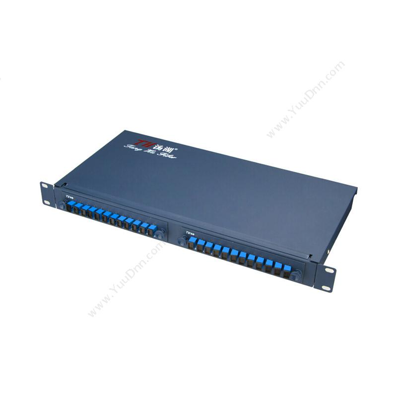 汤湖 TH-24SC+ 电信级 24口SC加厚光纤网线终端盒 配满（蓝） 光纤终端盒