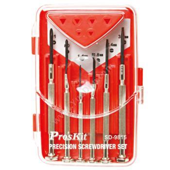 宝工 ProsKit 6件套精密钟表起子组 螺丝刀套装 SD-9815 充电螺丝批