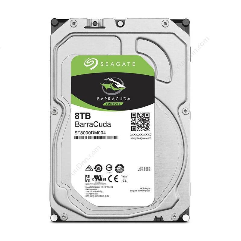 希捷 Seagate ST8000DM004 酷鱼系列 5400转 256M 台式机硬盘 8TB 固态硬盘