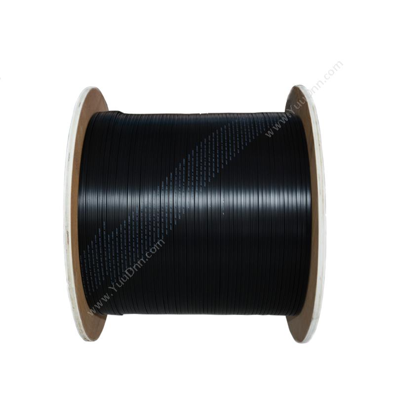 汉生 GJYXCH-2B6双芯金属自承式引入皮线光缆 （黑） 定制 皮线光缆