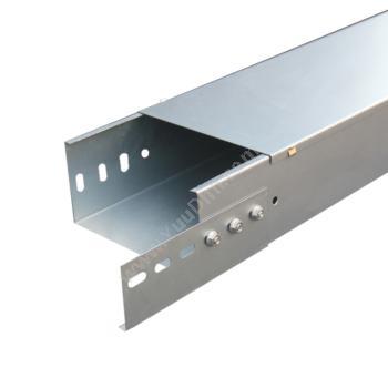 至配 ZhiPei 100*50*1.0钢制镀锌槽式电缆桥架线槽（2米一根） 镀锌桥架