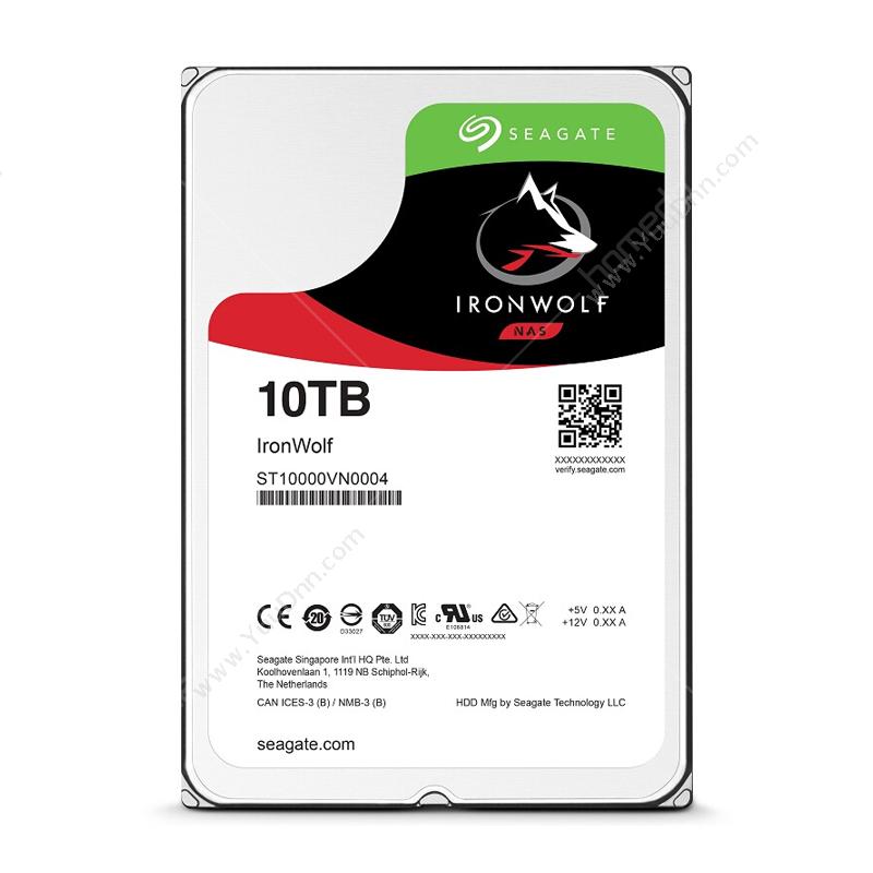 希捷 Seagate ST10000VN0004 酷狼10T 7200转 256M SATA3网络存储(NAS)硬盘 监控硬盘