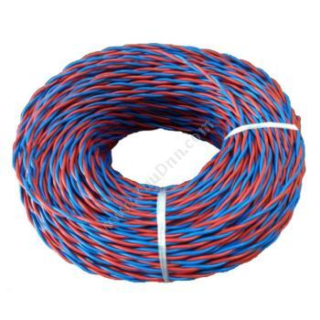 众程 ZCRVS2*1.0 两芯双绞软电线 红蓝 200m两芯电力电缆