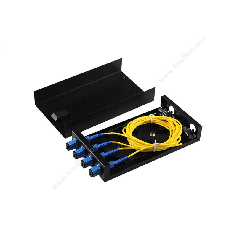 金坤宇 4口SC单模满配机架式光缆终端盒 JKY-SC-4M （黑） 光缆终端盒