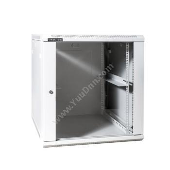 泛赛 Shfirst W系列玻璃门挂墙式机柜 FSW09-66-B 9U 灰白色 挂墙机柜