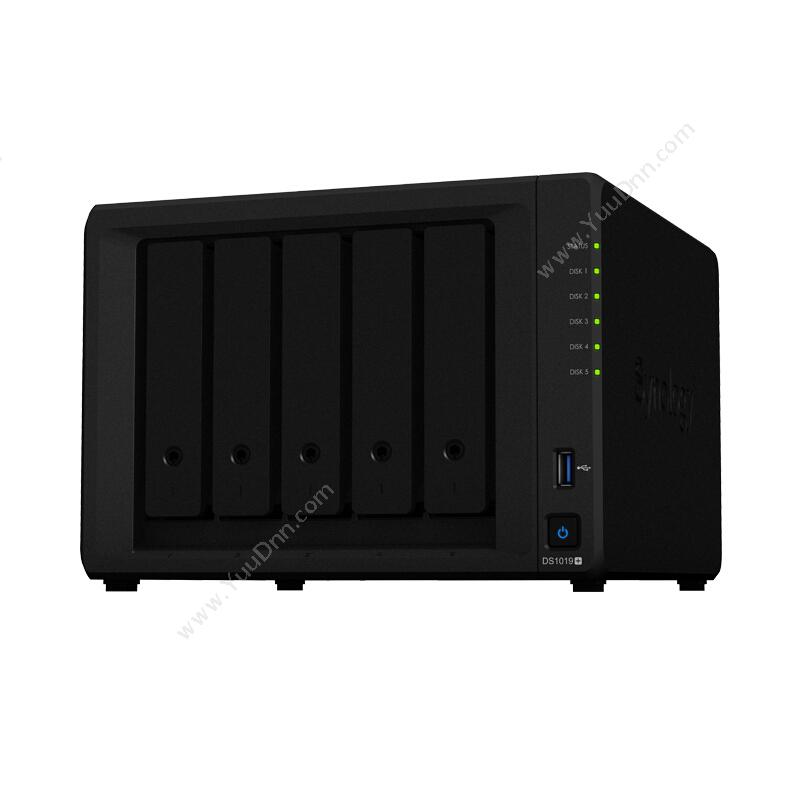群晖 Synology DS1019+ 5盘位NAS网络存储服务器(无内置硬盘) NAS服务器