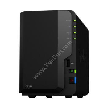 群晖 Synology DS218 2盘位 NAS 网络存储服务器(无内置硬盘) NAS服务器