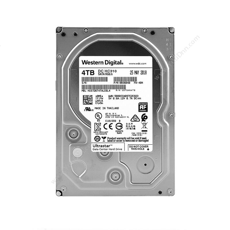 西部数据 WD HUS726T4TALE6L4 4T SATA企业级硬盘 NAS网络硬盘