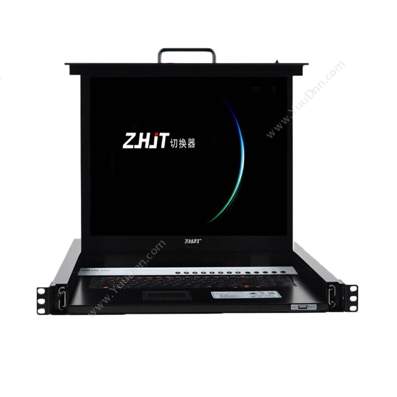 纵横九天 ZHJT SL1708 17寸显示屏 8口 液晶切换器 机架式1U KVM切换器