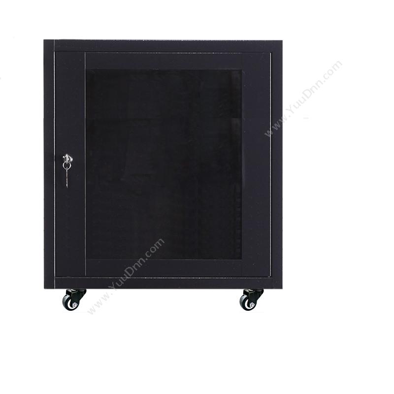 纵横机柜 ZHJT 12U机柜 400深 网络 壁挂机柜 SL.A6412（黑）色玻璃门 挂墙机柜