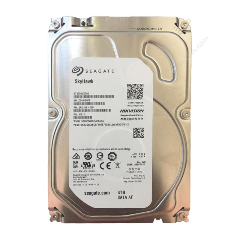 希捷 Seagate ST4000VX000(HIKVISION) 4TB 监控硬盘