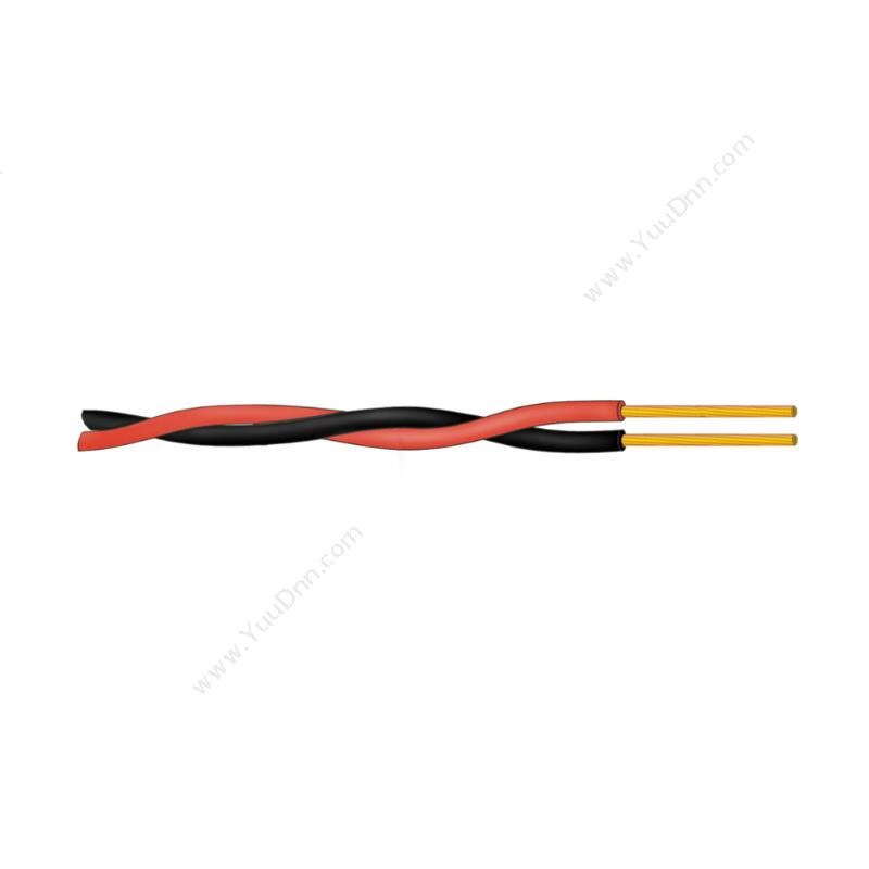 普天天纪 Telege RVS2*1.0 两芯对绞软电线 红黑 200米/卷 两芯电力电缆