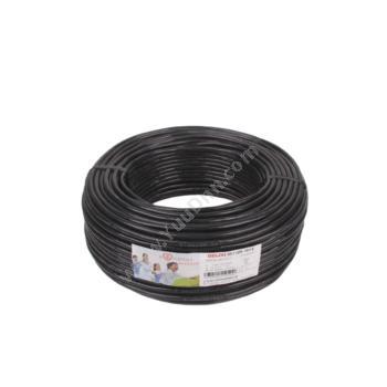 德力西 Delixi RVVP3*1.5 三芯屏蔽软电线 （黑） 100/卷定制 三芯电力电缆