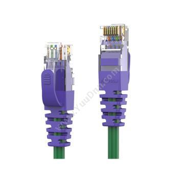 安普康 AmpCom六类非屏蔽跳线 紫色 1.5 AMCAT60815(PU)六类工程网络跳线