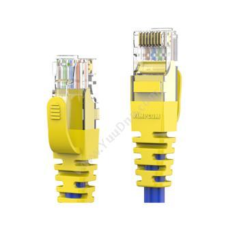 安普康 AmpCom 超五类非屏蔽跳线（黄） 5米 AMCAT5E0850(YE) 超五类网线