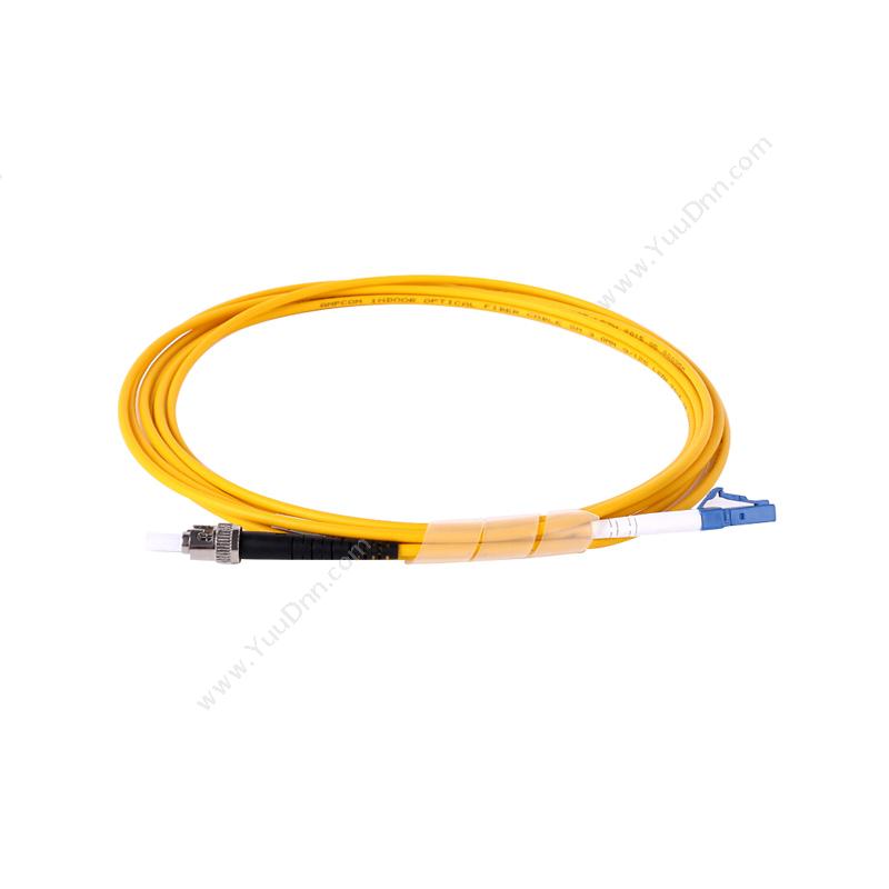 安普康 AmpCom AMSMUPC9/125STLC5M 单模单芯ST-LC电信级光纤跳线5米（黄） 单模光纤跳线