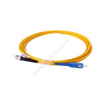 安普康 AmpComAMSMUPC9/125STSC3M 单模单芯ST-SC电信级光纤跳线3米（黄）单模光纤跳线