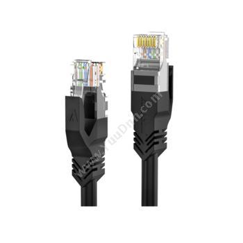 安普康 AmpCom 超五类非屏蔽无氧铜网络跳线 网络级（黑） 1.5米10条装AMC5E10BK15 超五类网线
