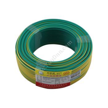 起帆 Qifan BV6 单芯布电线 黄（绿） 100米/卷 单芯电力电缆