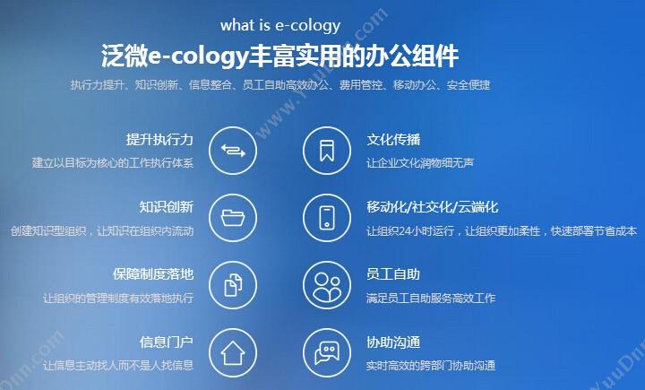 上海泛微网络科技股份有限公司 泛微e-cology协同OA办公系统平台 协同OA