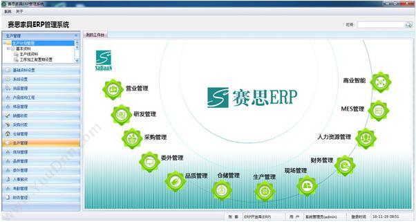 赛思软件有限公司 赛思T20家具ERP 企业资源计划ERP