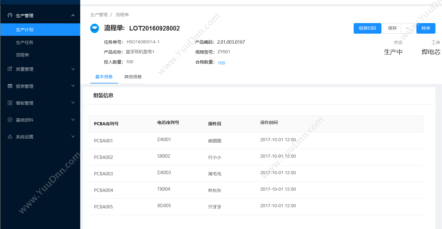 深圳望果信息科技有限公司 望果生产制造执行管理系统 流程管理