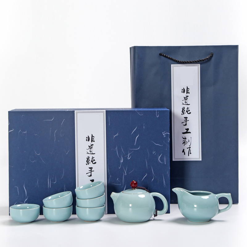 大润窑大润窑禅韵茶具-（8件套）茶具套装陶瓷茶具