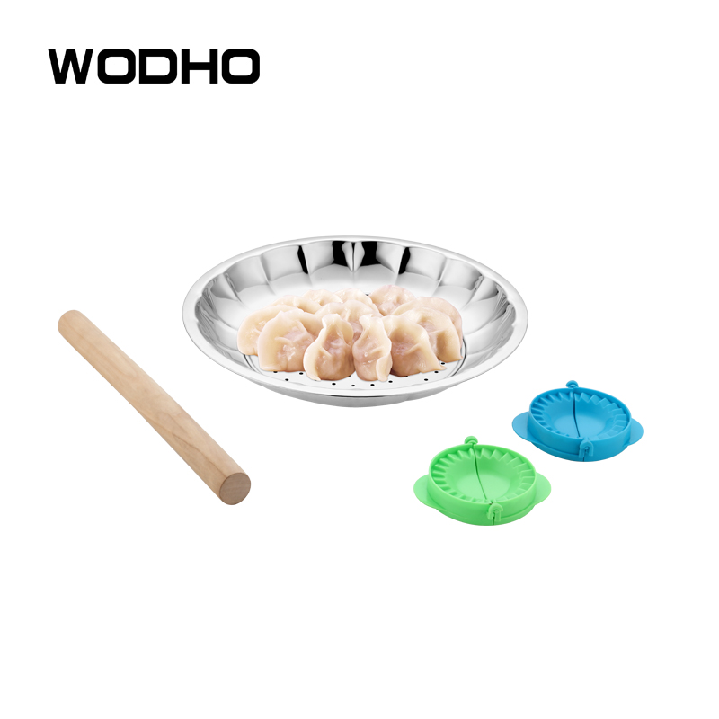 万德霍厨具 WODHO团团圆圆饺子盘WDH-G0190820 其他厨房用品