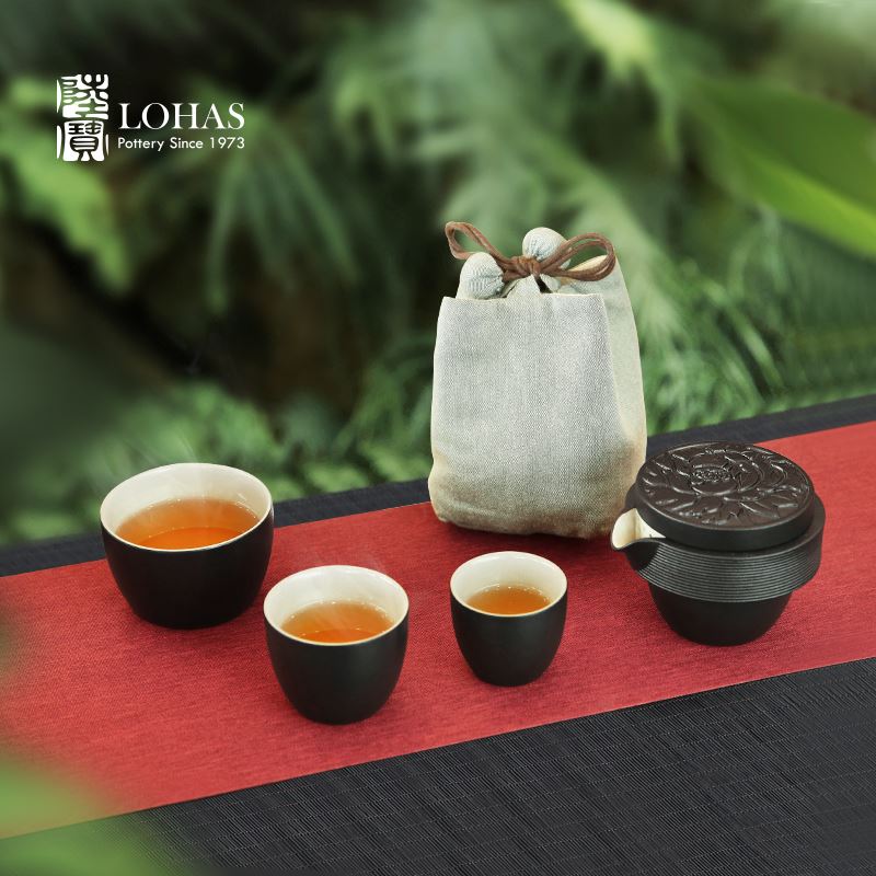 陆宝国色天香旅行组陶瓷茶具