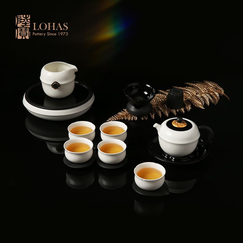 陆宝 海棠清欢茶礼 陶瓷茶具