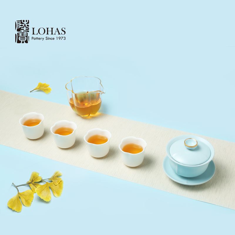 陆宝 菩提茶组 陶瓷茶具