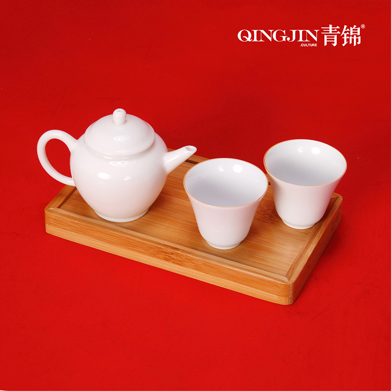 青锦 青锦伯仲茶具套装QJ18 陶瓷茶具