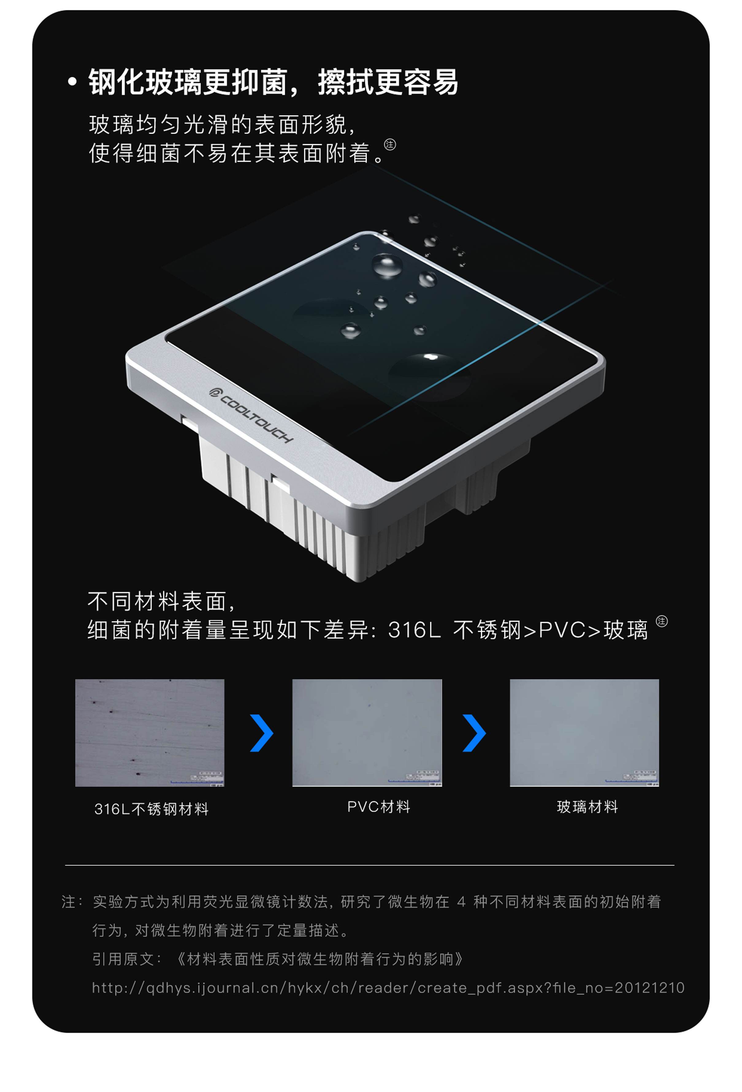 CoolTouch COOLTOUCH智能开关自带人体感应豪华单火开关 面板开关