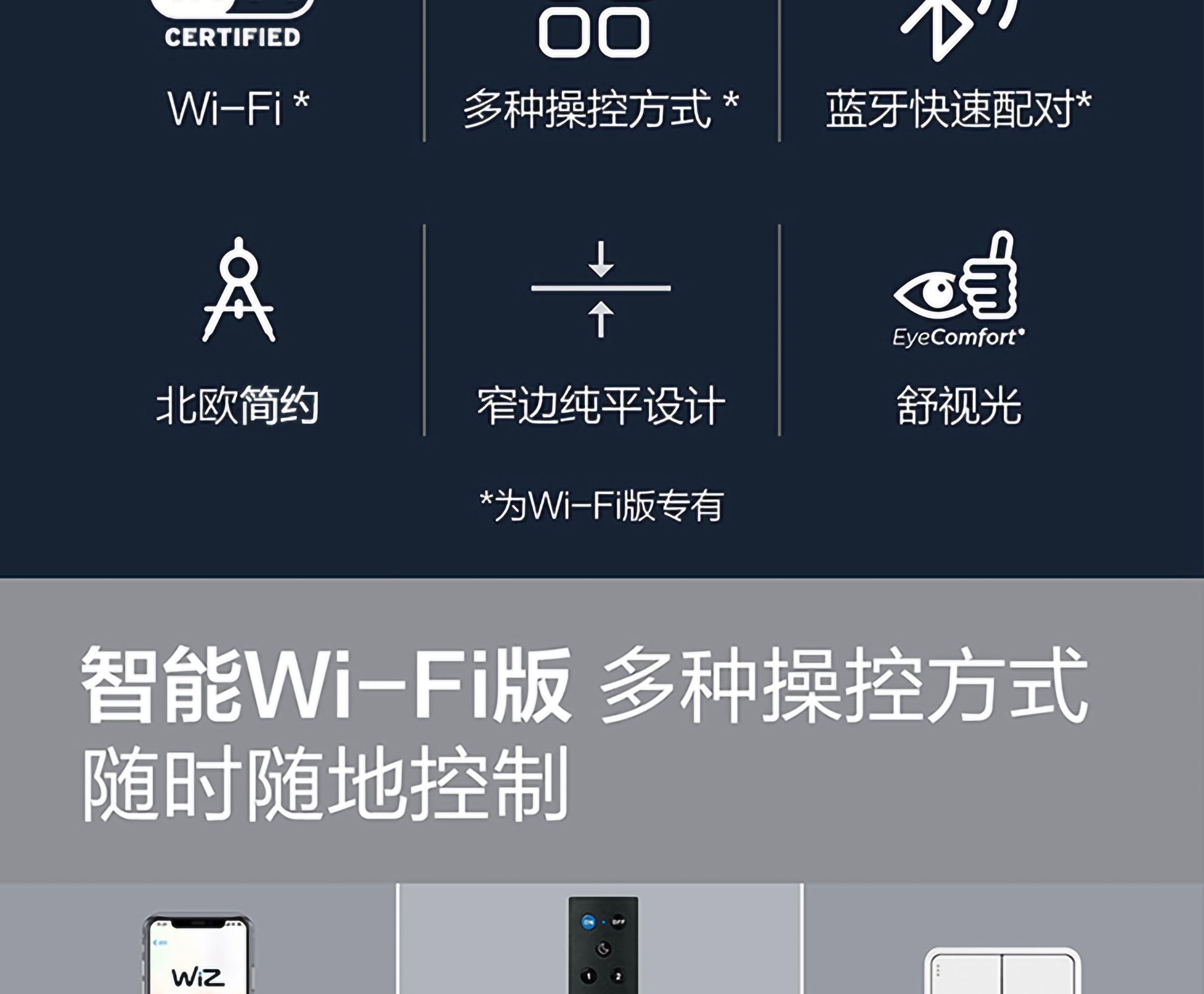 飞利浦生活类 飞利浦智能WiFi版LED吸顶灯悦轩吸顶灯（不含遥控，需另配） 吸顶灯