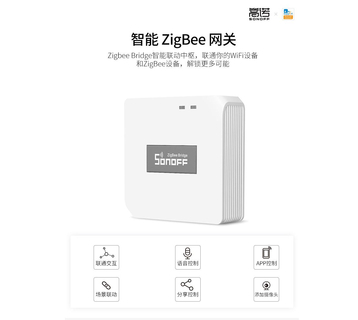 嵩诺 嵩诺Zigbee智能网关手机远程控制 Zigbee Bridge 智能网关