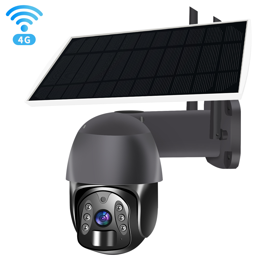 物果 太阳能监控摄像头室外防水家用监控夜视智能低功耗摄像机SQW-2 4G 摄像机