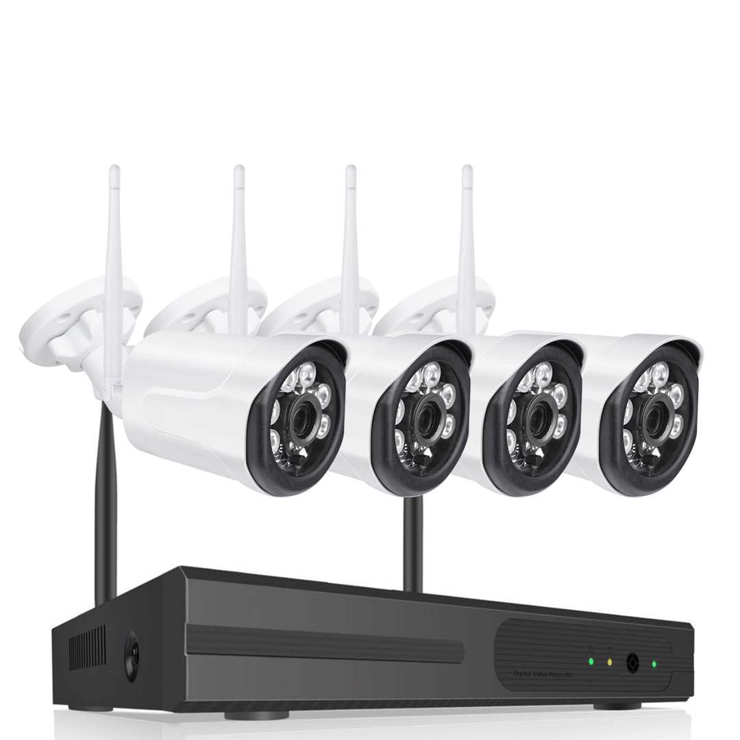 物果 wifi NVR4路智能视频监控摄像机POE套装 摄像机