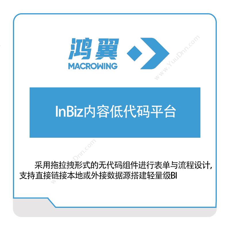 鸿翼科技InBiz内容低代码平台低代码