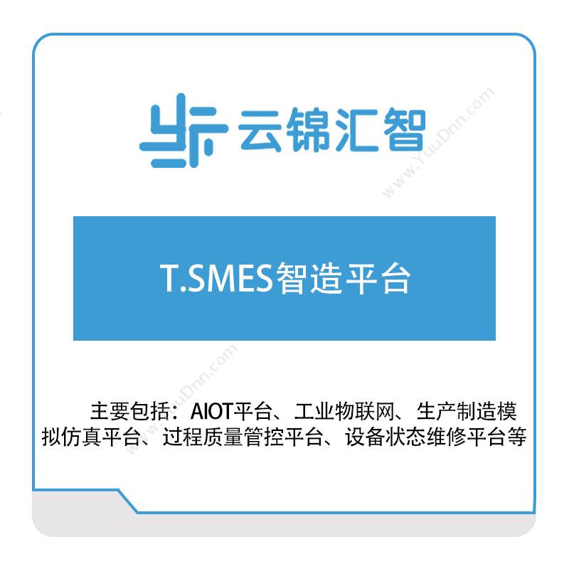 云锦汇智 T.SMES智造平台 生产与运营