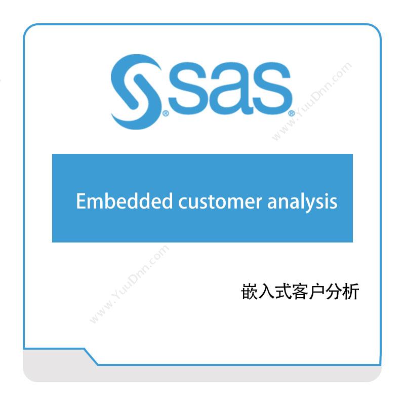 赛仕软件 SAS嵌入式客户分析商业智能BI