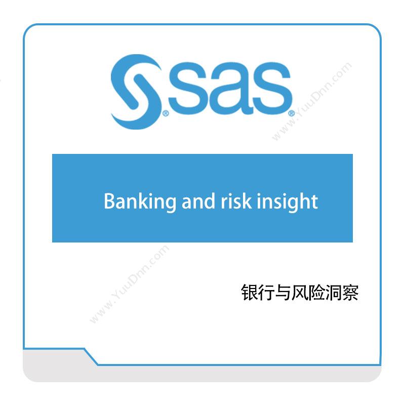 赛仕软件 SAS银行与风险洞察商业智能BI